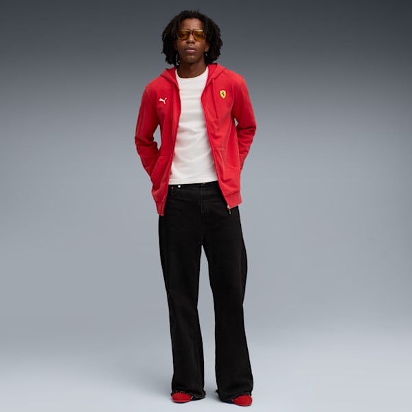 Ferrari Sportswear Sweat JKT Men, Rosso Corsa, extralarge