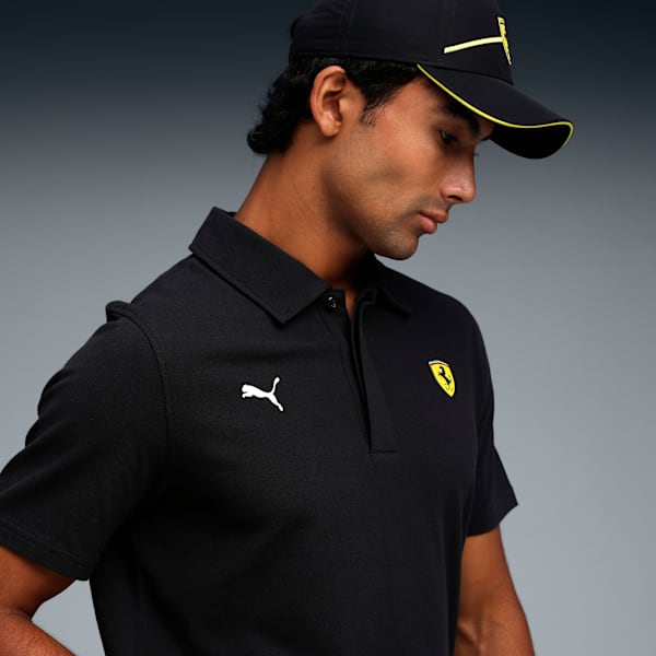 Ferrari Sportswear Men's Regular Fit Polo, PUMA Black, extralarge-IND