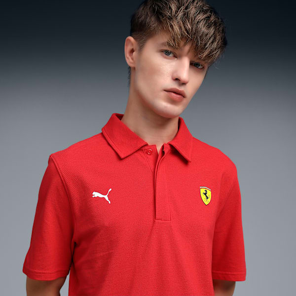 Ferrari Sportswear Men's Regular Fit Polo, Rosso Corsa, extralarge-IND