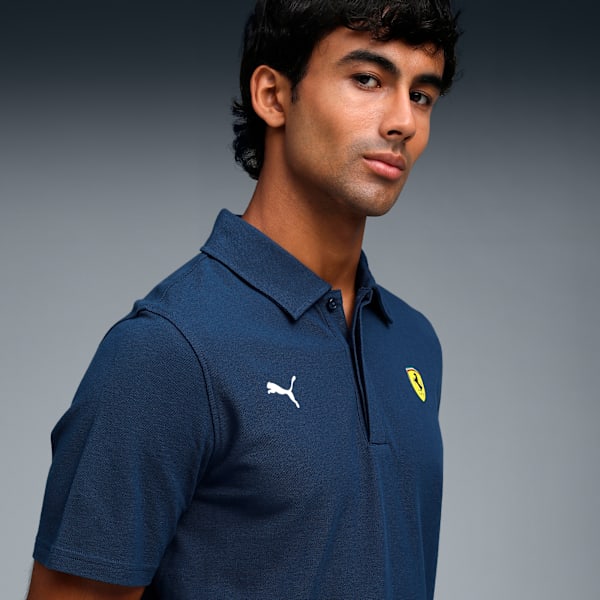 Ferrari Sportswear Men's Regular Fit Polo, Persian Blue, extralarge-IND