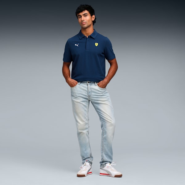 Ferrari Sportswear Men's Regular Fit Polo, Persian Blue, extralarge-IND
