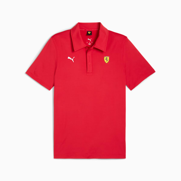 Scuderia Ferrari Sportswear CS Polo Men, Rosso Corsa, extralarge