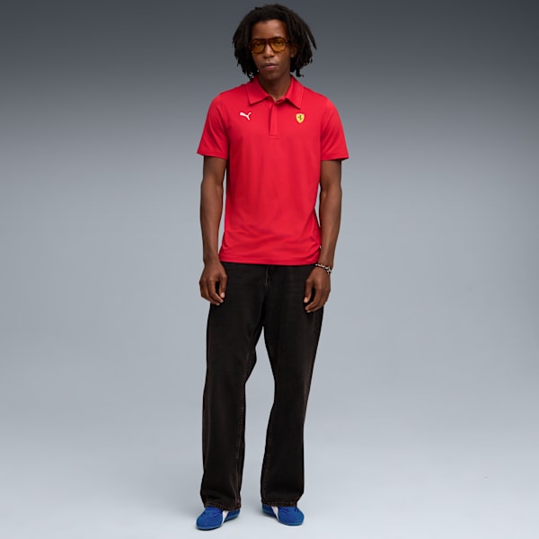 Scuderia Ferrari Sportswear CS Polo Men, Rosso Corsa, extralarge