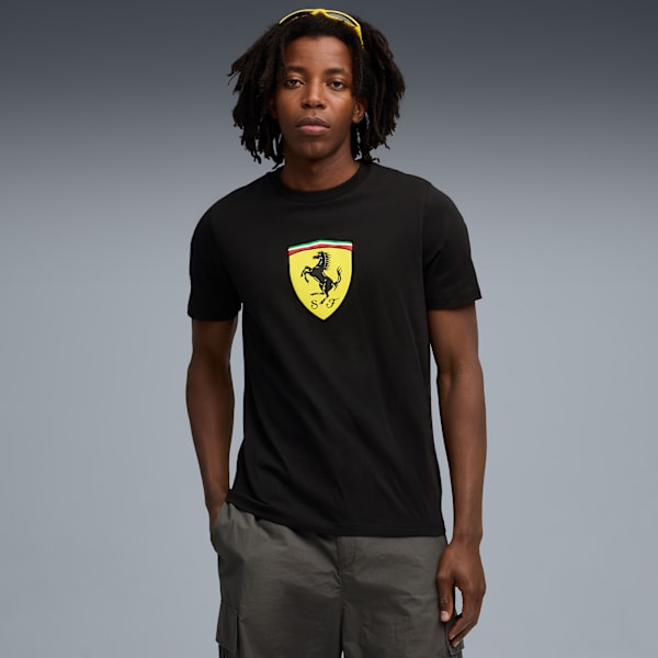 Ferrari Colored Shield Tee Men, PUMA Black, extralarge