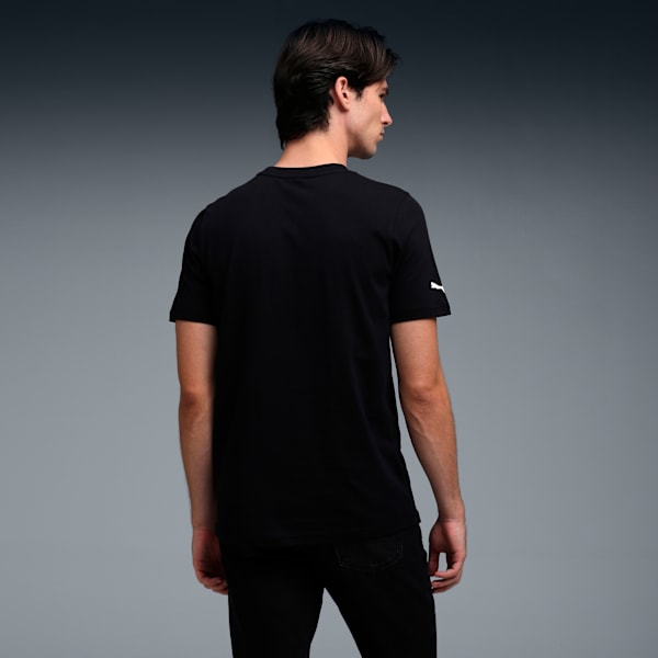 Ferrari Men's Cotton Colored Shield Tee, PUMA Black, extralarge-IND