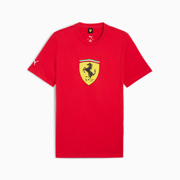 Ferrari Colored Shield Tee Men, Rosso Corsa, extralarge
