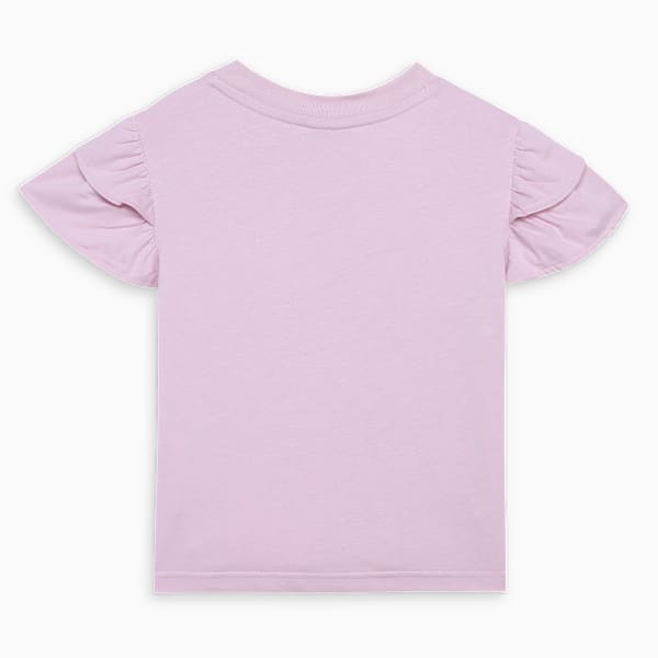 FLOWER FARM Youth Girl's Knitted Pocket T-shirt, Rose Mauve, extralarge-IND