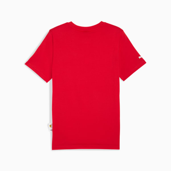 Ferrari Tonal Shield Tee Men, Rosso Corsa, extralarge