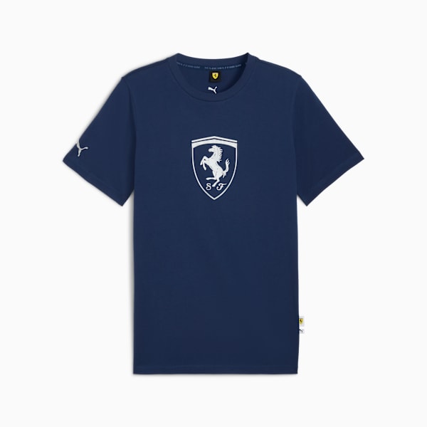 Ferrari Tonal Shield Tee Men, Persian Blue, extralarge
