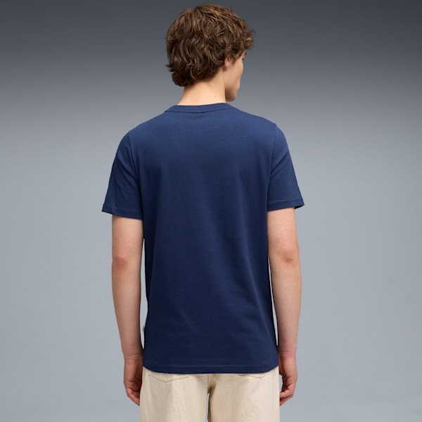 Ferrari Tonal Shield Tee Men, Persian Blue, extralarge