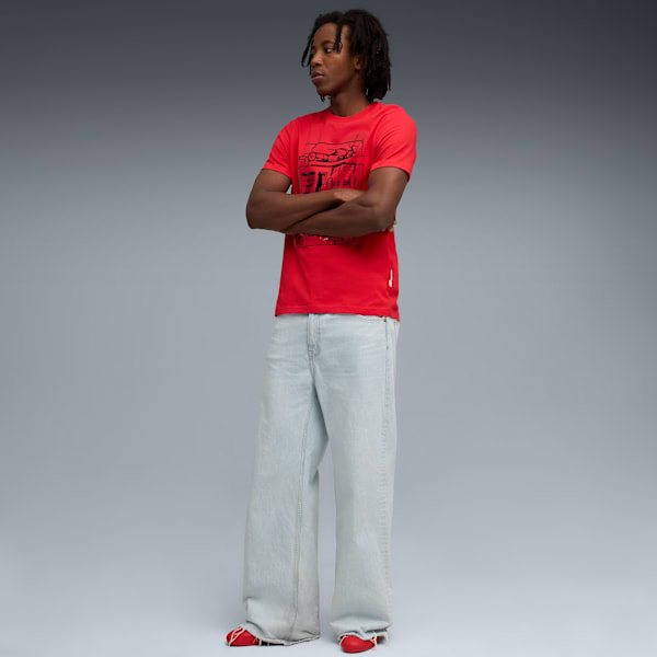 Ferrari Sportswear Graph Tee Men, Rosso Corsa, extralarge