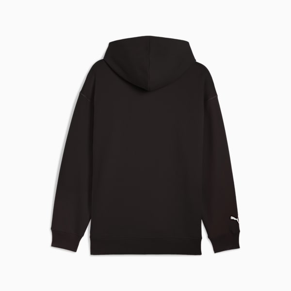 Chandail à capuchon écusson Ferrari Homme, PUMA Black, extralarge