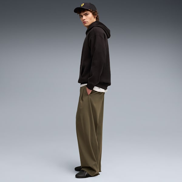 Chandail à capuchon écusson Ferrari Homme, PUMA Black, extralarge