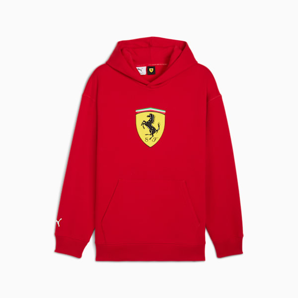 Sudadera Scuderia Ferrari Shield para hombre, Rosso Corsa, extralarge