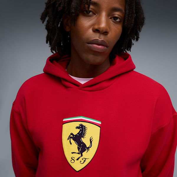 Sudadera Scuderia Ferrari Shield para hombre, Rosso Corsa, extralarge