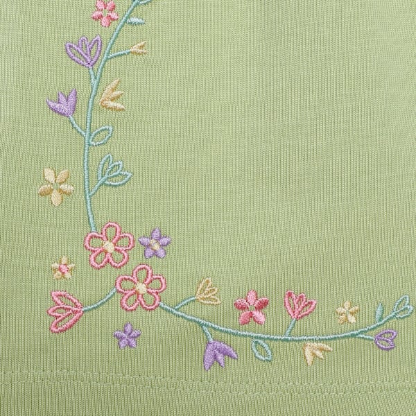 FLOWER FARM Youth Girl's Above-Knee Casual Skirt, Pistachio Green, extralarge-IND