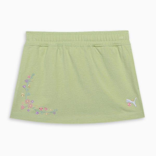 FLOWER FARM Youth Girl's Above-Knee Casual Skirt, Pistachio Green, extralarge-IND