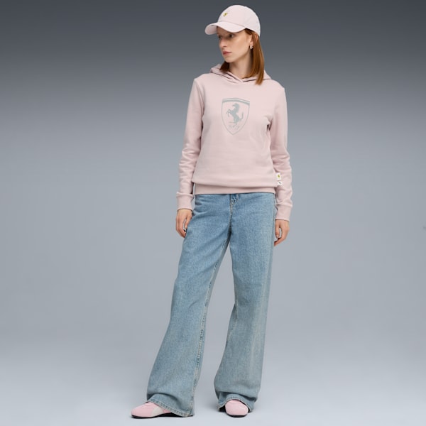 Ferrari Sportswear WM Hoodie Women, Mauve Mist, extralarge