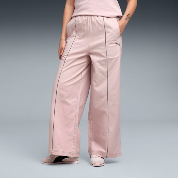 Scuderia Ferrari HP Women's Premium Woven Pants, Mauve Mist, extralarge-IND