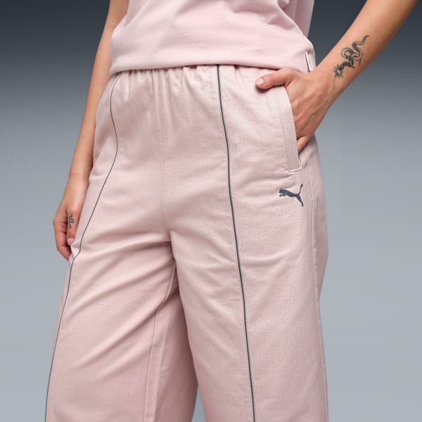 Scuderia Ferrari HP Women's Premium Woven Pants, Mauve Mist, extralarge-IND