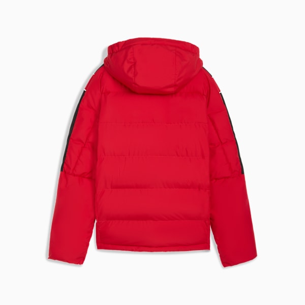 Ferrari Kids’ Full Zip Classic T7 Puffer Jacket, Rosso Corsa, extralarge-IND