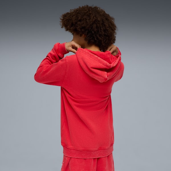 Ferrari Kids’ Hooded Full Zip Sweat Jacket, Rosso Corsa, extralarge-IND