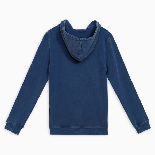 Ferrari Kids’ Hooded Full Zip Sweat Jacket, Persian Blue, extralarge-IND