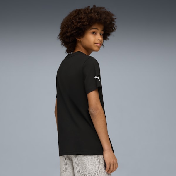 Scuderia Ferrari Sportswear Coloured Big Shield Tee Youth, PUMA Black, extralarge
