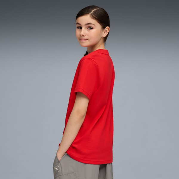 Scuderia Ferrari Sportswear Coloured Big Shield Tee Youth, Rosso Corsa, extralarge-GBR