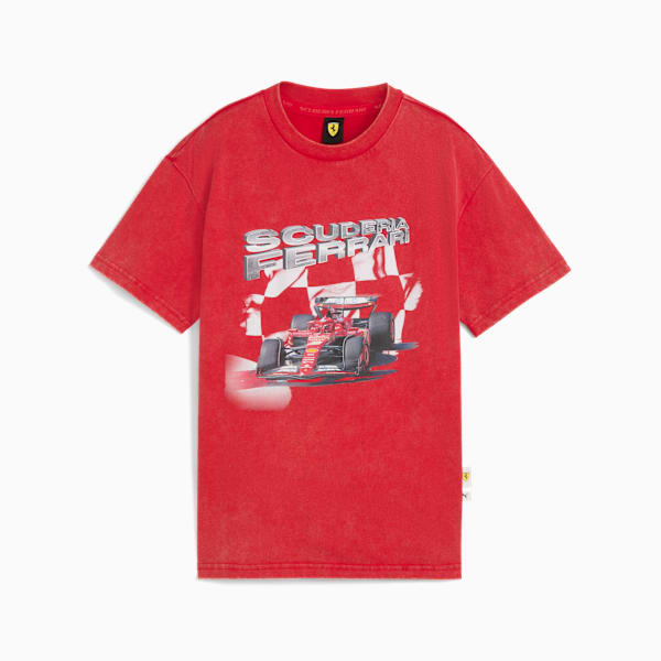 Scuderia Ferrari Sportswear Car Graphic Tee Youth, Rosso Corsa, extralarge-GBR