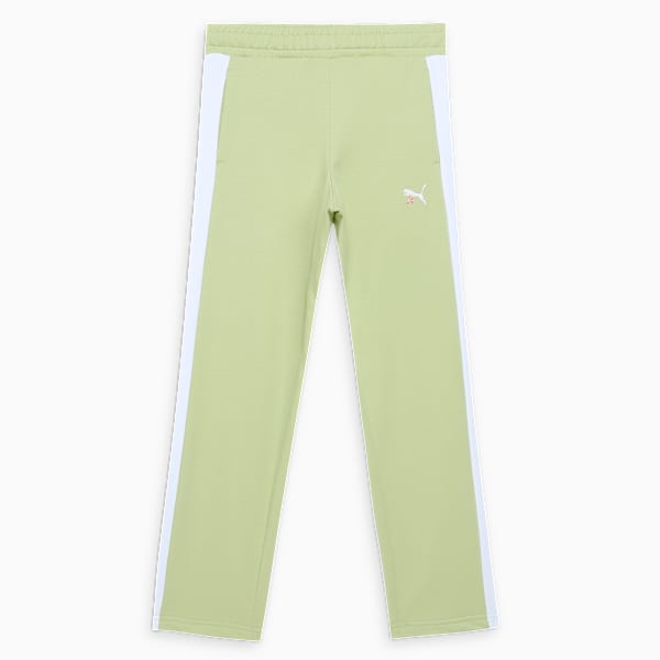 FLOWER FARM Youth Girl's Comfortable Knitted Pants, Pistachio Green, extralarge-IND