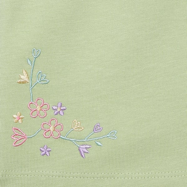 FLOWER FARM Girl's Above-Knee Casual Skirt, Pistachio Green, extralarge-IND