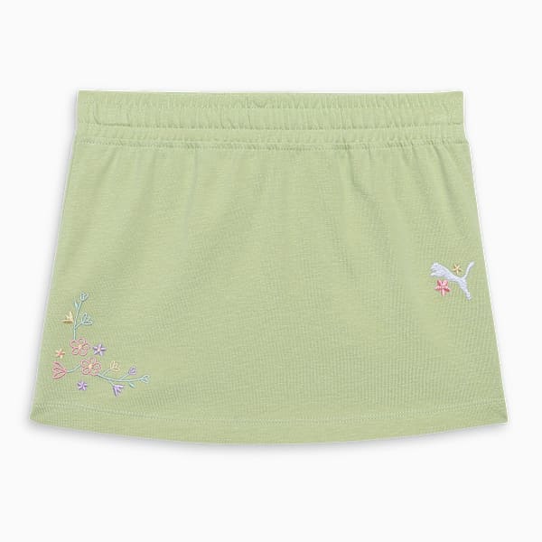 FLOWER FARM Girl's Above-Knee Casual Skirt, Pistachio Green, extralarge-IND