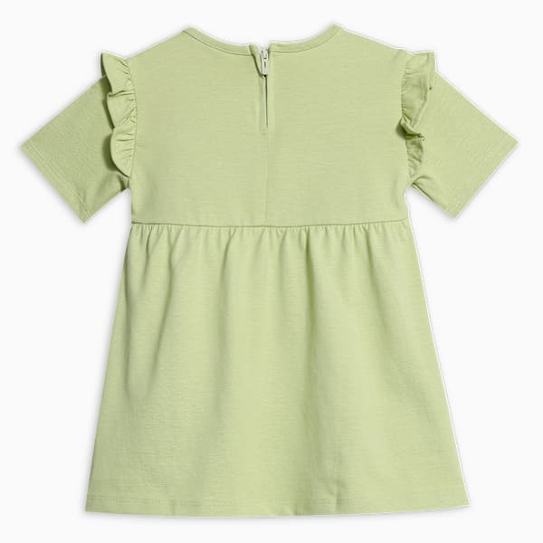 FLOWER FARM Girls Knee-Length Casual Dress, Pistachio Green, extralarge-IND