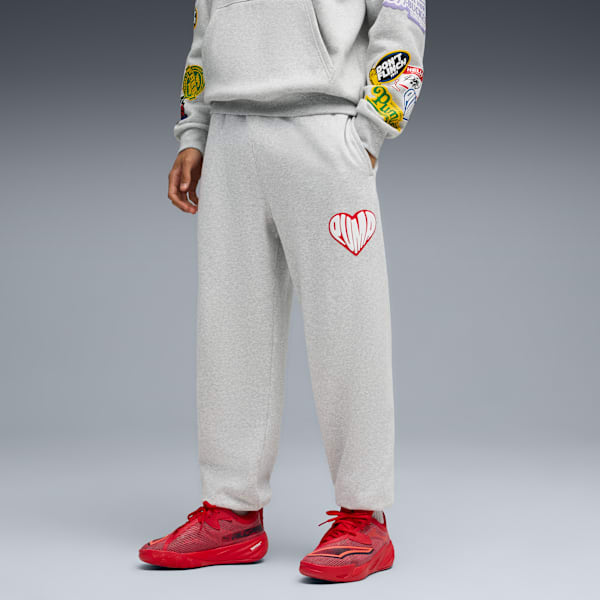 Sticker Pack Sweatpant Men, Light Gray Heather, extralarge