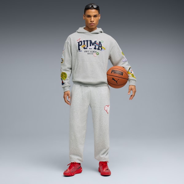 Sticker Pack Sweatpant Men, Light Gray Heather, extralarge