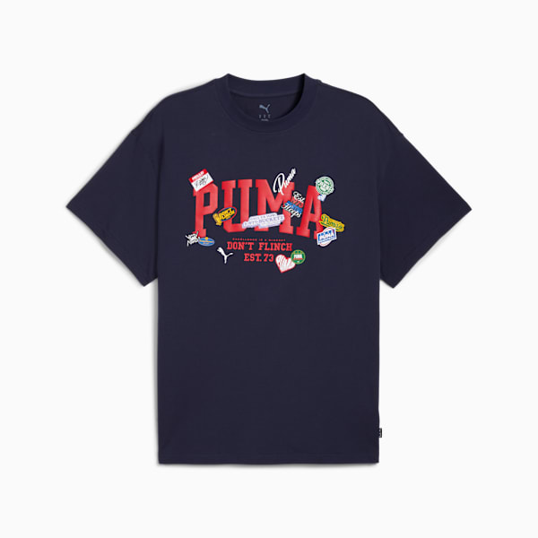 Sticker Pack Tee II Men, PUMA Navy, extralarge