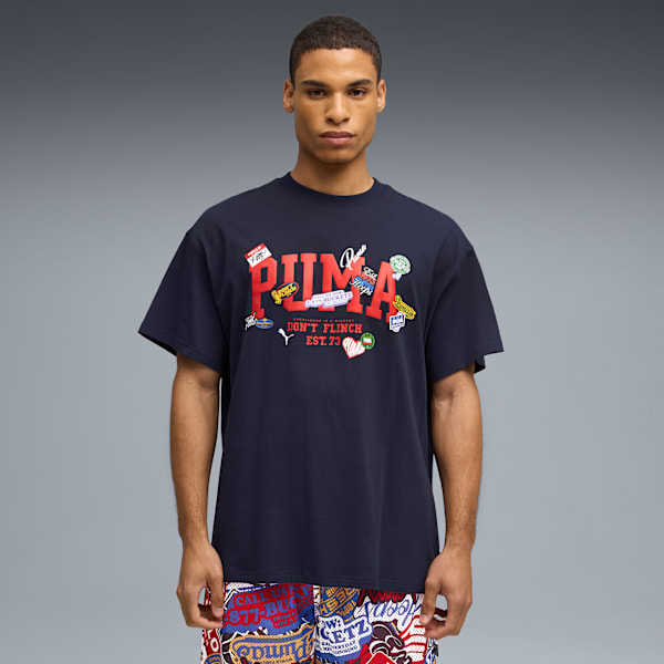 Playera HooperHotline II para hombre, PUMA Navy, extralarge
