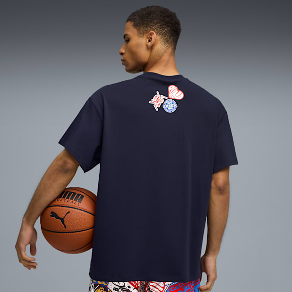 Playera HooperHotline II para hombre, PUMA Navy, extralarge