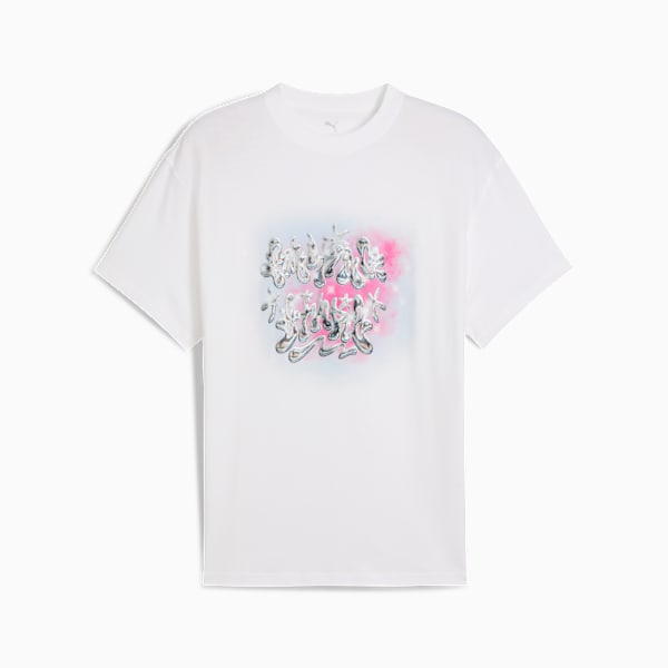 S. Stars Oversized Tee I Unisex, PUMA White, extralarge