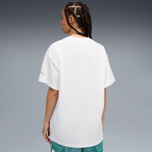 S. Stars Oversized Tee I Unisex, PUMA White, extralarge