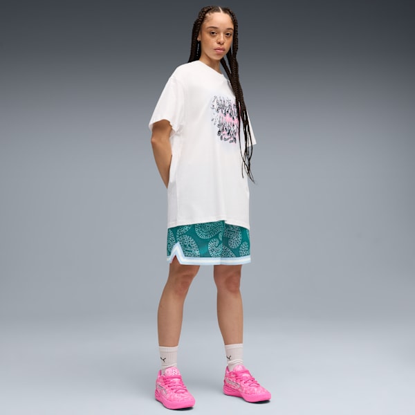 S. Stars Oversized Tee I Unisex, PUMA White, extralarge