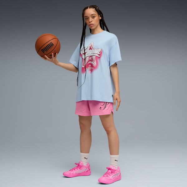 Shooting Stars Basketball Star Graphic Tee, Haute Tropic, extralarge