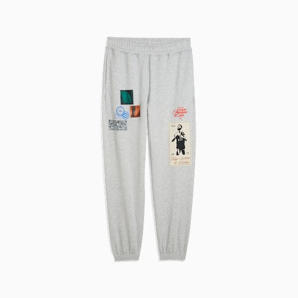 Hooptopia Graphic Sweat Men, Light Gray Heather, extralarge