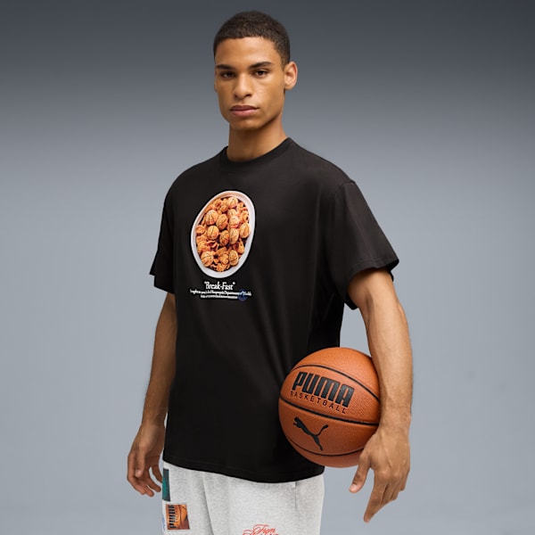 Hooptopia Break Fast Tee Men, PUMA Black, extralarge-GBR
