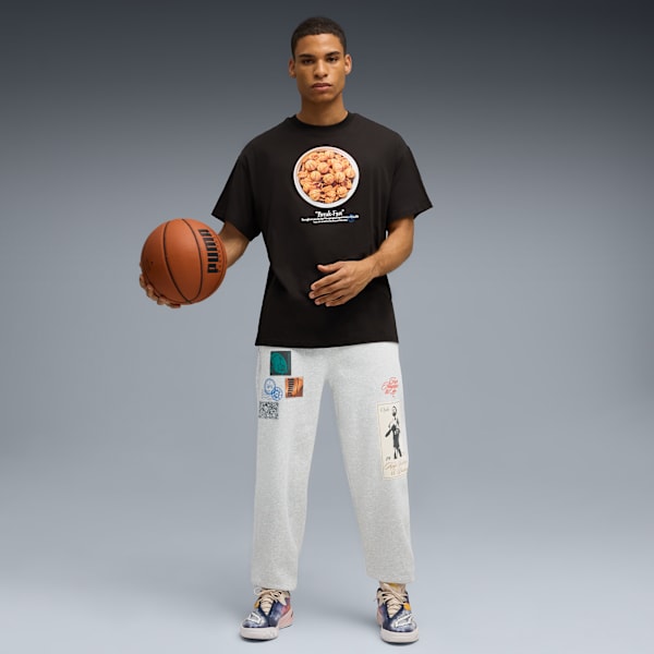 Playera Hooptopia Break-Fast para hombre, PUMA Black, extralarge