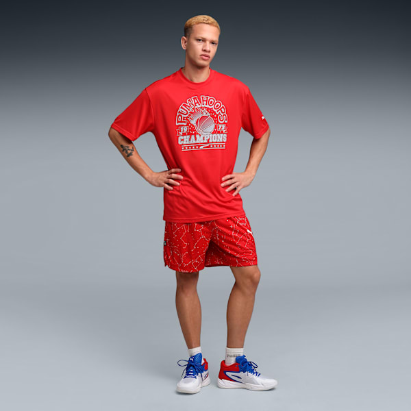 Hoopaverse Men’s Moisture-Wicking Basketball Tee, For All Time Red, extralarge-IND