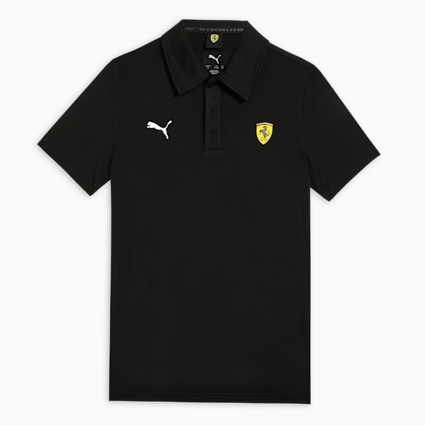Ferrari Sportswear Kids' Signature Style Polo, PUMA Black, extralarge-IND