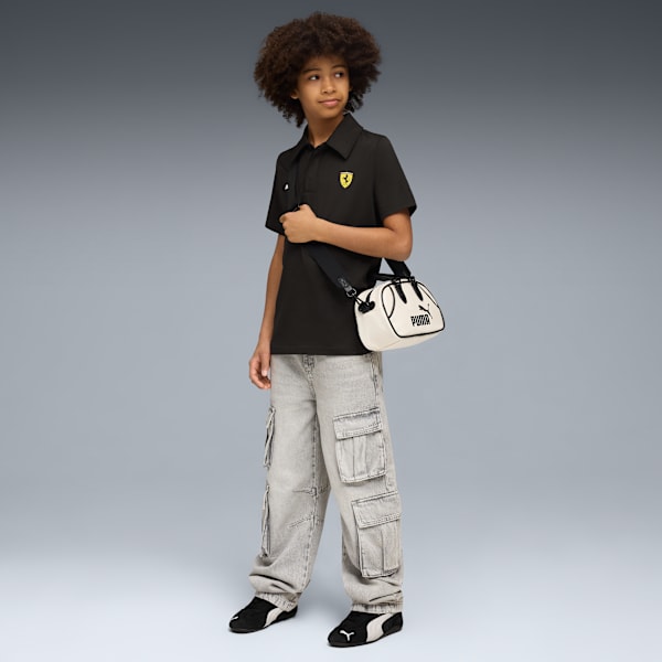 Ferrari Sportswear Kids' Signature Style Polo, PUMA Black, extralarge-IND