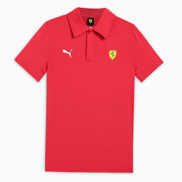 Ferrari Sportswear Kids' Signature Style Polo, Rosso Corsa, extralarge-IND